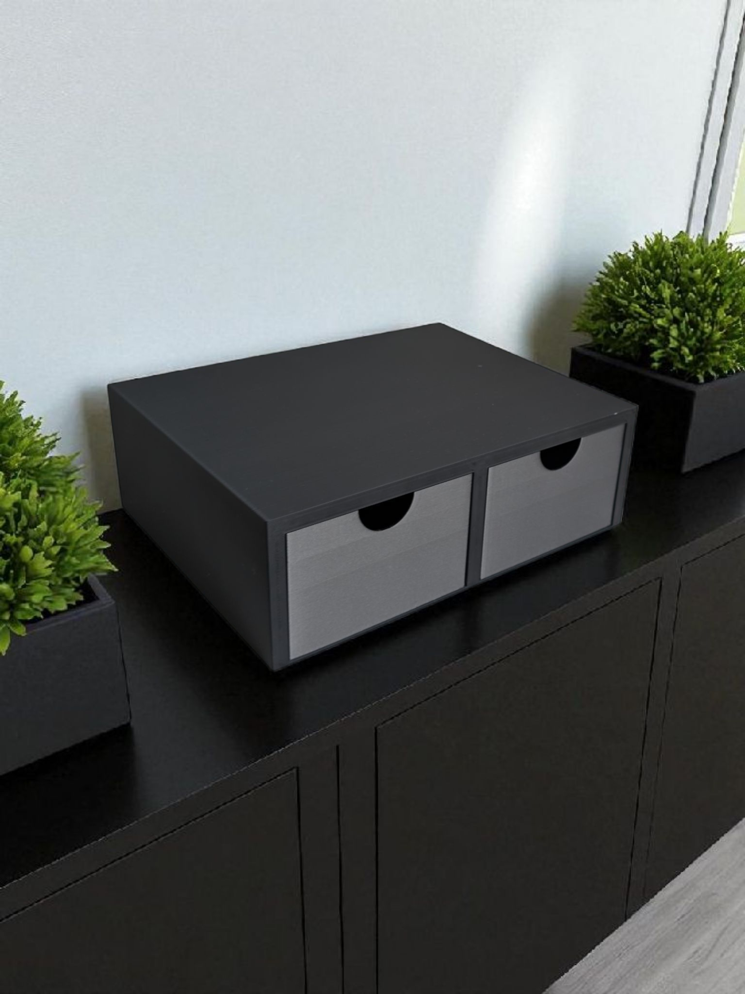 Monitor Riser with Two Drawers - View 9